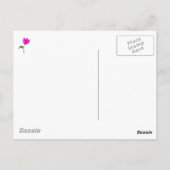 かわいいピンク象ありがとう ポストカード (裏面)