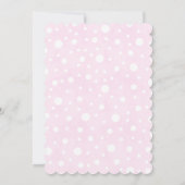 かわいいピンク象の赤ちゃんシャワー 招待状 (裏面)