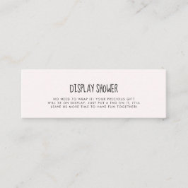 かわいいピンク象ディスプレイシャワーカードの挿入 スキニー名刺