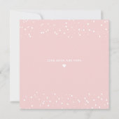 かわいいピンク象バレンタインデーのカード カード (裏面)