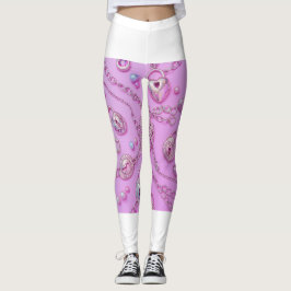 かわいいピンク鍵ネックレスレギンス🔑💖 レギンス