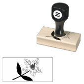 かわいいピンク離れの花 ラバースタンプ (押印)