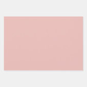 かわいいピンク雪の冬の馬のラッピング紙 ラッピングペーパーシート (正面2)