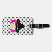 かわいいピンク髪の魔女トラベルラゲッジタグ ラゲッジタグ (正面横)