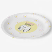 かわいいピンク。 ペーパープレート (アングル)