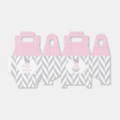 かわいいピンク、白、グレーの象🐘 フェイバーボックス (折り畳みなし)