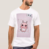 かわいいピンク Tシャツ (正面)