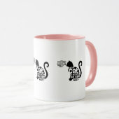 かわいいピンクKitterである猫が私右の猫の鳴き声あります マグカップ (正面右)