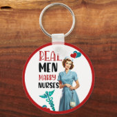 かわいいピンナップ実在がナース キーホルダー (正面)