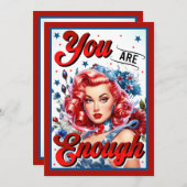 かわいいピンナップ：あなたは十分 招待状 (正面/裏面)