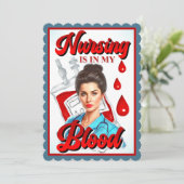 かわいいピンナップ_私の血の中の看護 サンキューカード (スタンド正面)