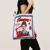 かわいいピンナップ_私の血の中の看護 トートバッグ (クローズアップ)