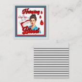 かわいいピンナップ_私の血の中の看護 ノートカード (正面/裏面)