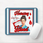 かわいいピンナップ_私の血の中の看護 マウスパッド (マウス)