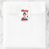 かわいいピンナップ_私の血の中の看護 ラウンドシール (バッグ)