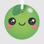 かわいいピーオーナメント オーナメント (裏面)