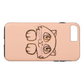 かわいいピーキングキティキャットピンク Case-Mate iPhoneケース (裏面(横))