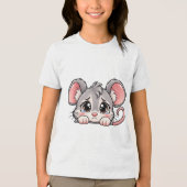 かわいいピークアブー・マウス トライブレンドTシャツ (正面)