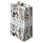 かわいいピークーブー幽霊ハロウィーンベイビーシャワー スモールペーパーバッグ (正面アングル)