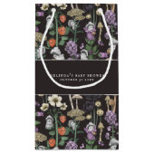 かわいいピークーブー幽霊ハロウィーンベイビーシャワー スモールペーパーバッグ (裏面)