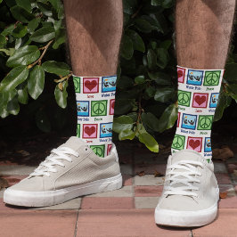 かわいいピースラブウォーターポロ選手 ソックス