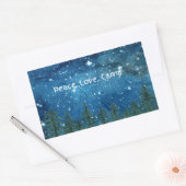 かわいいピースラブキャンプシール – キャンパーに最適 長方形シール (封筒)