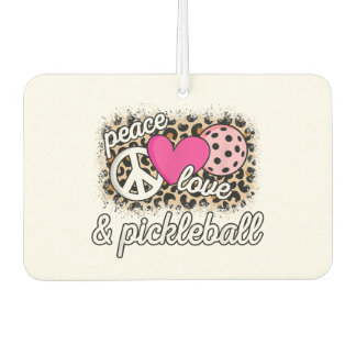 かわいいピースラブピックボール選手おもしろいのピックル・バル カーエアーフレッシュナー