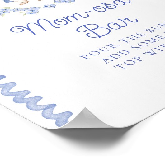 かわいいピーターうさぎ赤ちゃんシャワーママ – オーサバー ポスター (角)