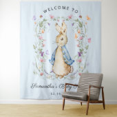 かわいいピーターラビットの野の花ベビーシャワー タペストリー (インサイチュ)