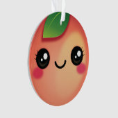 かわいいピーチオーナメント オーナメント (正面)