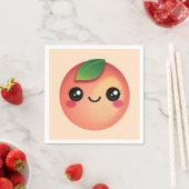 かわいいピーチナプキンズ スタンダードカクテルナプキン (インサイチュ)