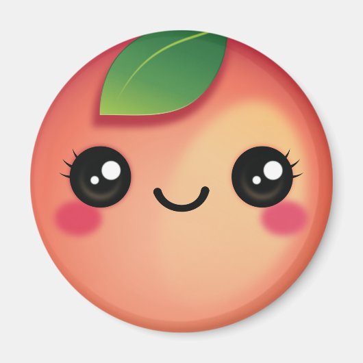 かわいいピーチマグネット マグネット (正面)