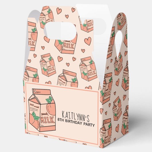 かわいいピーチミルクカートン フェイバーボックス (オープン)