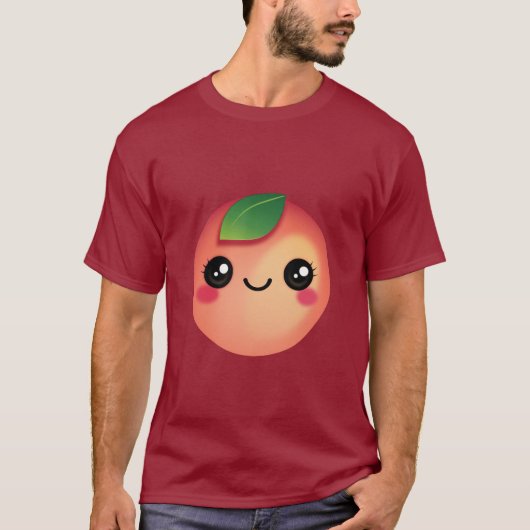 かわいいピーチTシャツ Tシャツ (正面)