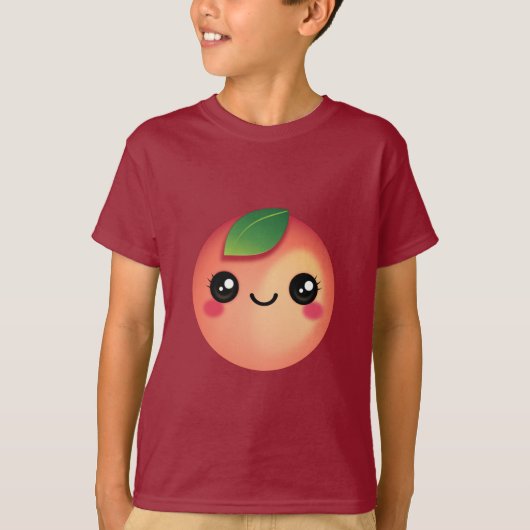 かわいいピーチTシャツ Tシャツ (正面)