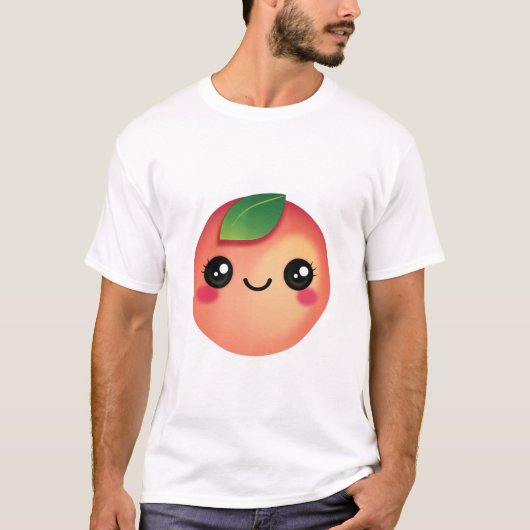 かわいいピーチTシャツ Tシャツ (正面)