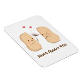 かわいいピーナッツのナッツについてあなたバレンタインデン マグネット (右側)