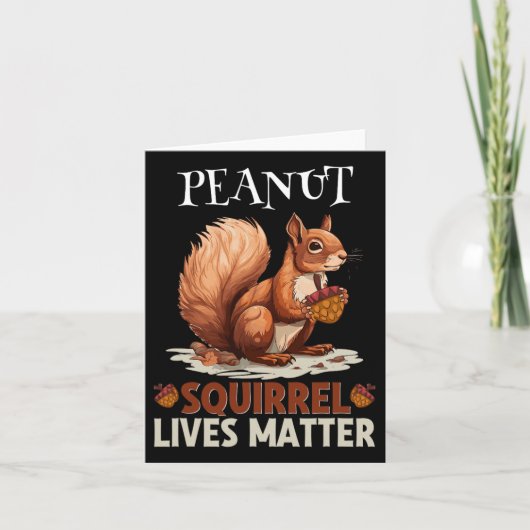 かわいいピーナッツのリスが野生の動物の男性女性K カード (正面)