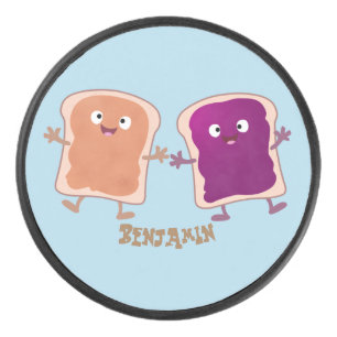 かわいいピーナッツバターとゼリーサンド漫画 アイスホッケーパック