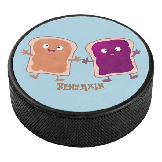 かわいいピーナッツバターとゼリーサンド漫画 アイスホッケーパック (3/4)