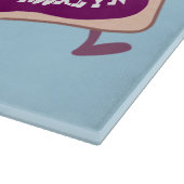 かわいいピーナッツバターとゼリーサンド漫画 カッティングボード (角)