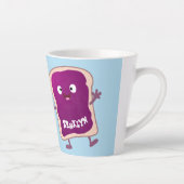 かわいいピーナッツバターとゼリーサンド漫画 カフェラテマグ (右)