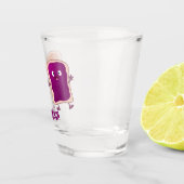 かわいいピーナッツバターとゼリーサンド漫画 ショットグラス (右)