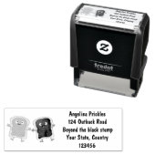 かわいいピーナッツバターとゼリーサンド漫画 セルフインキングスタンプ (インサイチュ)