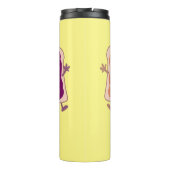 かわいいピーナッツバターとゼリーサンド漫画 タンブラー (裏面)