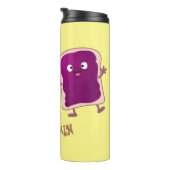 かわいいピーナッツバターとゼリーサンド漫画 タンブラー (回転右)