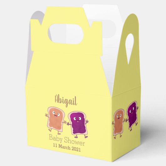 かわいいピーナッツバターとゼリーサンド漫画 フェイバーボックス (オープン)