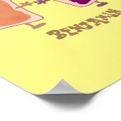 かわいいピーナッツバターとゼリーサンド漫画 ポスター (角)