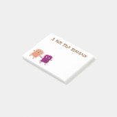 かわいいピーナッツバターとゼリーサンド漫画 ポストイット (アングル)