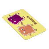 かわいいピーナッツバターとゼリーサンド漫画 マグネット (右側)